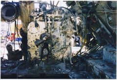 TBM after recovery from shaft